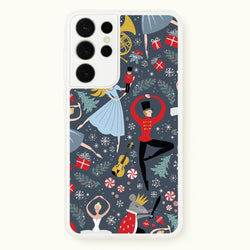 Nutcracker Ballet Pattern - Christmas  -  Phone Case for Galaxy S21 Ultra