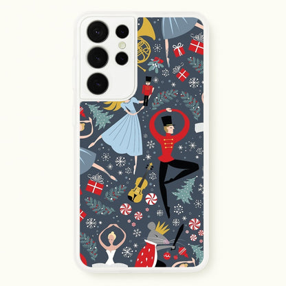 Nutcracker Ballet Pattern - Christmas  -  Phone Case for Galaxy S21 Ultra