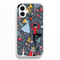 Nutcracker Ballet Pattern - Christmas  -  Phone Case for iPhone 16 Plus