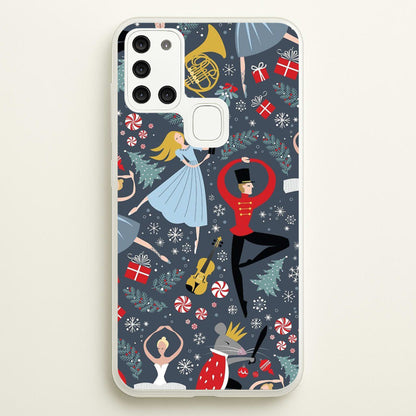 Nutcracker Ballet Pattern - Christmas  -  Phone Case for Galaxy A21s