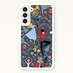 Nutcracker Ballet Pattern - Christmas  -  Phone Case for Galaxy S22 Plus