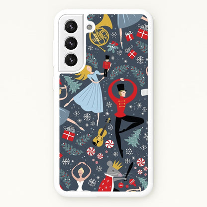 Nutcracker Ballet Pattern - Christmas  -  Phone Case for Galaxy S22 Plus