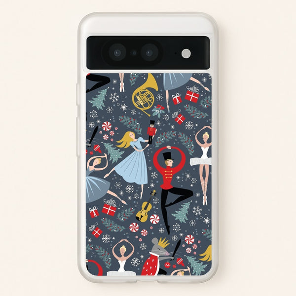 Nutcracker Ballet Pattern - Christmas  -  Phone Case for Google Pixel 8