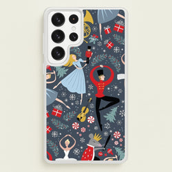 Nutcracker Ballet Pattern - Christmas  -  Phone Case for Galaxy S23 Ultra