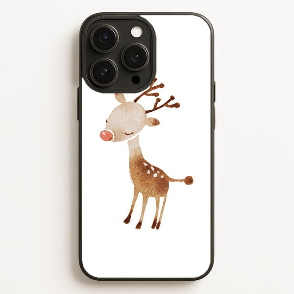 Watercolour Rudolph The Reindeer  -  Phone Case for iPhone 16 Pro Max