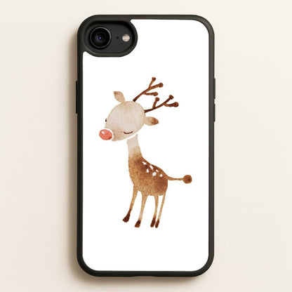 Watercolour Rudolph The Reindeer  -  Phone Case for iPhone 6 / 7 / 8 / SE