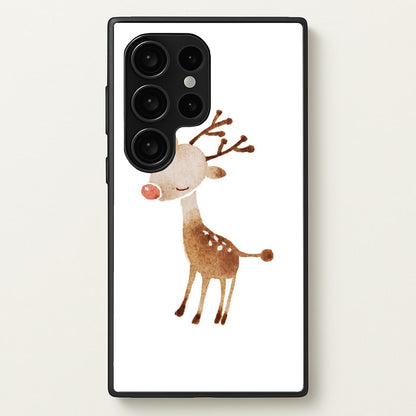 Watercolour Rudolph The Reindeer  -  Phone Case for Galaxy S24 Ultra