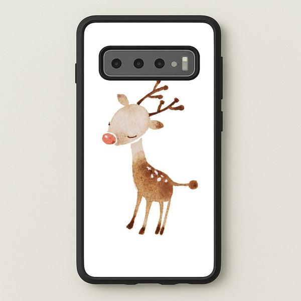 Watercolour Rudolph The Reindeer  -  Phone Case for Galaxy S10