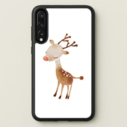 Watercolour Rudolph The Reindeer  -  Phone Case for Huawei P20 Pro