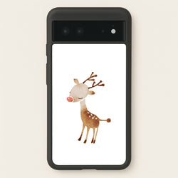 Watercolour Rudolph The Reindeer  -  Phone Case for Google Pixel 6