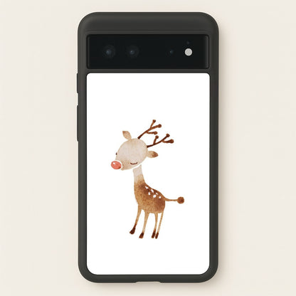 Watercolour Rudolph The Reindeer  -  Phone Case for Google Pixel 6
