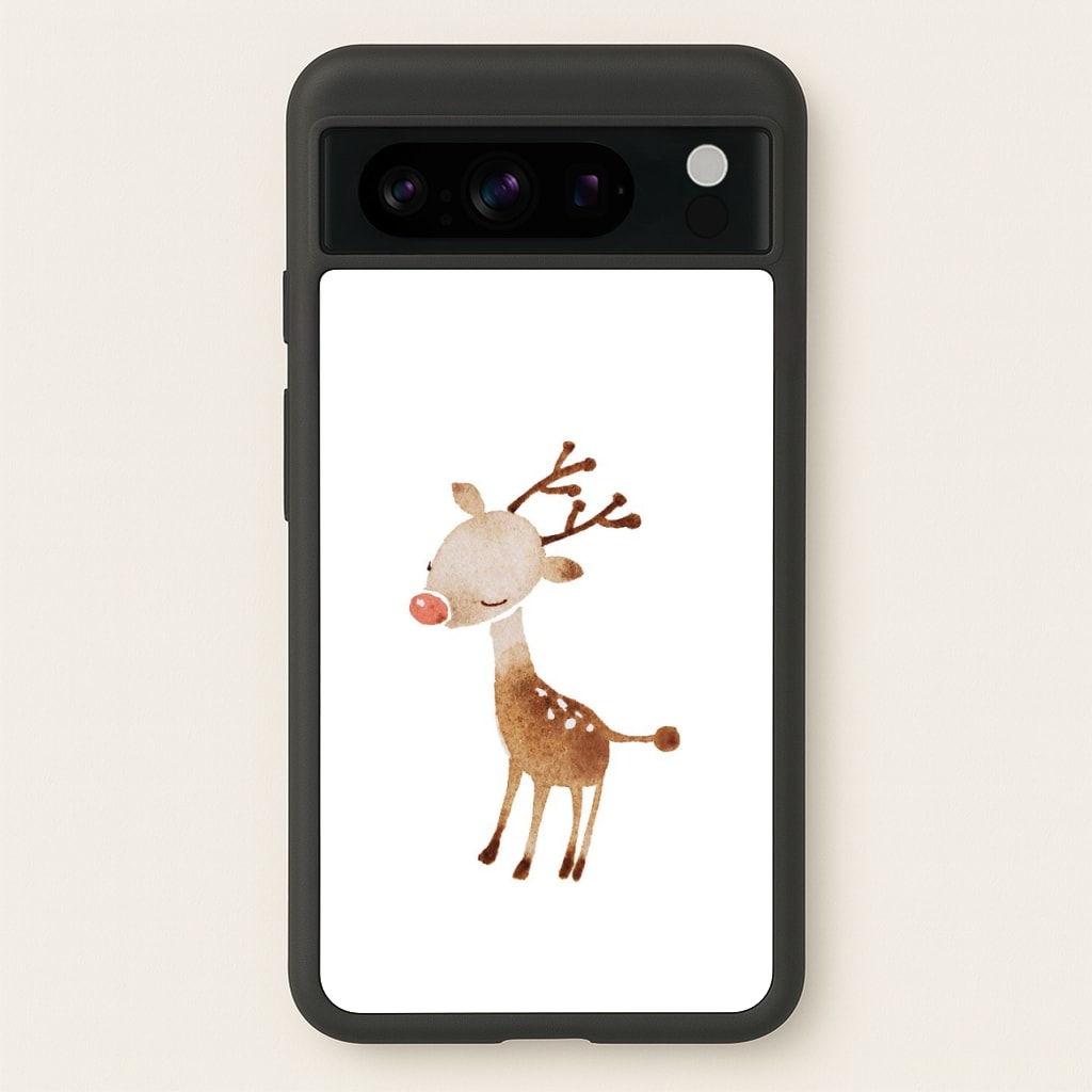 Watercolour Rudolph The Reindeer  -  Phone Case for Google Pixel 8 Pro