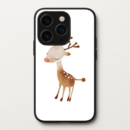Watercolour Rudolph The Reindeer  -  Phone Case for iPhone 14 Pro