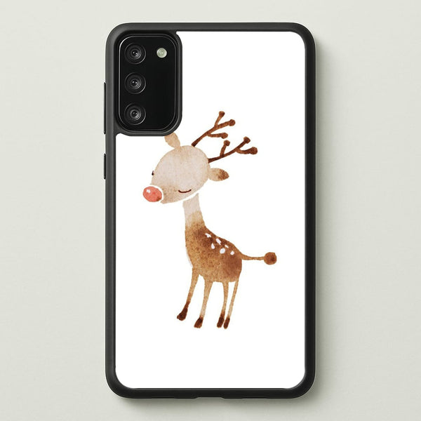 Watercolour Rudolph The Reindeer  -  Phone Case for Galaxy S20FE