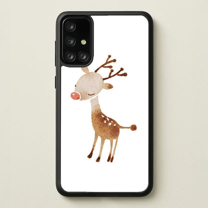 Watercolour Rudolph The Reindeer  -  Phone Case for Galaxy A71