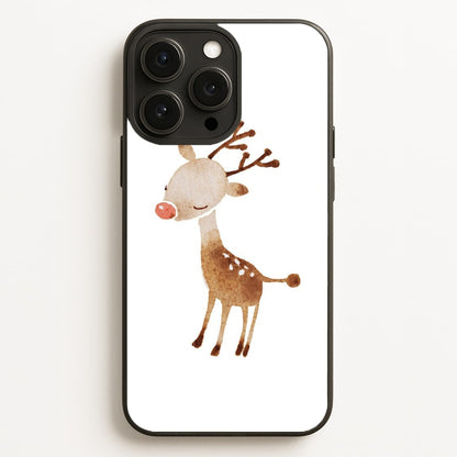 Watercolour Rudolph The Reindeer  -  Phone Case for iPhone 12 Pro Max