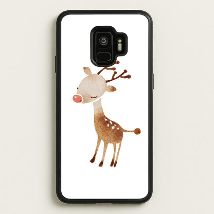 Watercolour Rudolph The Reindeer  -  Phone Case for Galaxy S9
