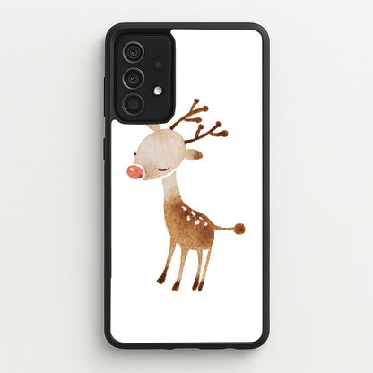 Watercolour Rudolph The Reindeer  -  Phone Case for Galaxy A52 / A52s