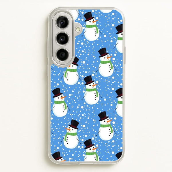 Blue Snowman Pattern  -  Phone Case for Galaxy A56