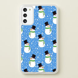 Blue Snowman Pattern  -  Phone Case for Galaxy A41