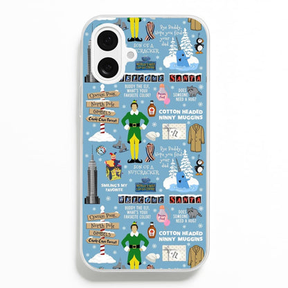Blue Buddy The Elf Pattern Phone Case