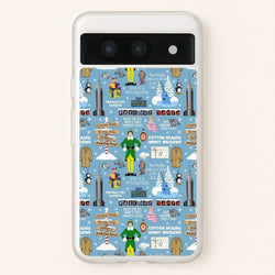 Blue Buddy The Elf Pattern  - Elf Phone Case for Google Pixel 8a
