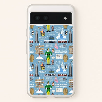 Blue Buddy The Elf Pattern  - Elf Phone Case for Google Pixel 7a