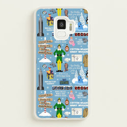 Blue Buddy The Elf Pattern  - Elf Phone Case for Galaxy S9