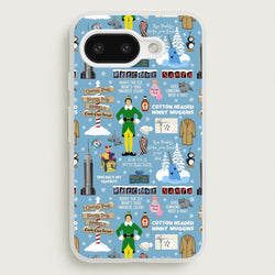 Blue Buddy The Elf Pattern  - Elf Phone Case for Google Pixel 9a