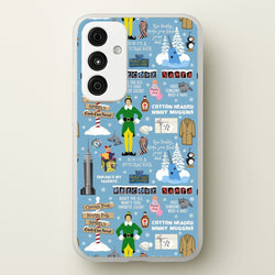 Blue Buddy The Elf Pattern  - Elf Phone Case for Galaxy A15