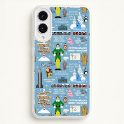 Blue Buddy The Elf Pattern  - Elf Phone Case for Galaxy S25 Edge