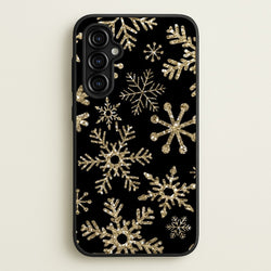 Gold Snowflake Pattern  -  Phone Case for Galaxy A54