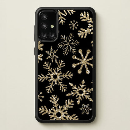 Gold Snowflake Pattern  -  Phone Case for Galaxy A71