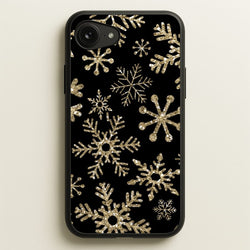 Gold Snowflake Pattern  -  Phone Case for iPhone 16e