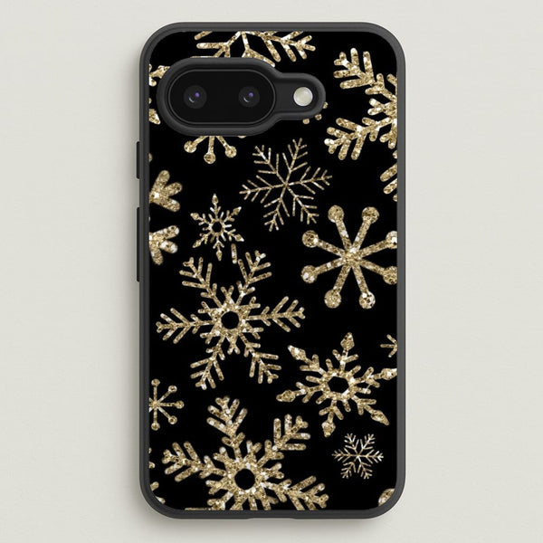 Gold Snowflake Pattern  -  Phone Case for Google Pixel 9a