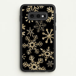 Gold Snowflake Pattern  -  Phone Case for Galaxy S10e