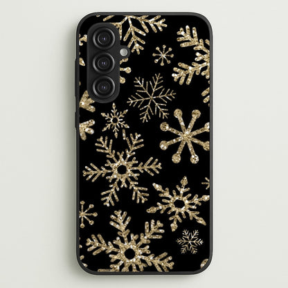 Gold Snowflake Pattern  -  Phone Case for Galaxy S23FE