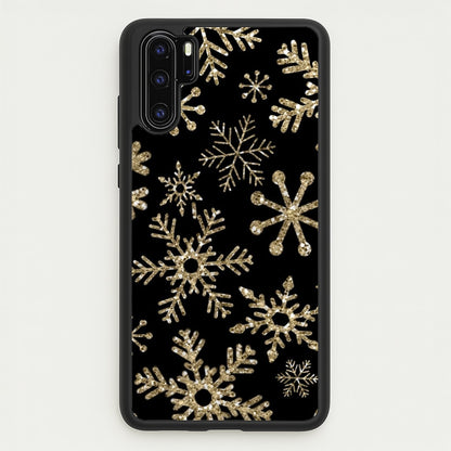 Gold Snowflake Pattern  -  Phone Case for Huawei P30 Pro
