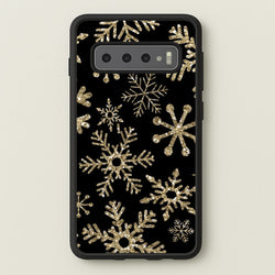 Gold Snowflake Pattern  -  Phone Case for Galaxy S10 Plus