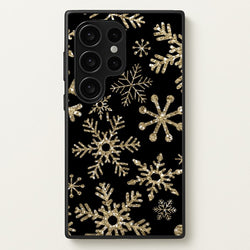 Gold Snowflake Pattern  -  Phone Case for Galaxy S24 Ultra