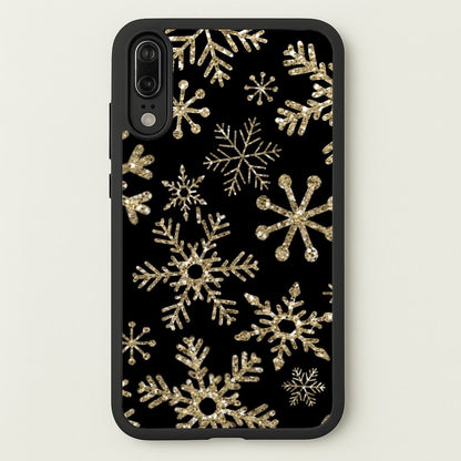 Gold Snowflake Pattern  -  Phone Case for Huawei P20