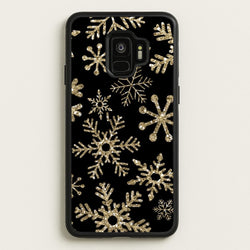 Gold Snowflake Pattern  -  Phone Case for Galaxy S9