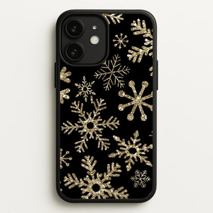 Gold Snowflake Pattern  -  Phone Case for iPhone 11