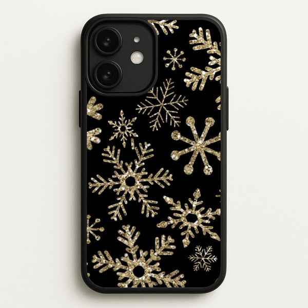 Gold Snowflake Pattern  -  Phone Case for iPhone 11