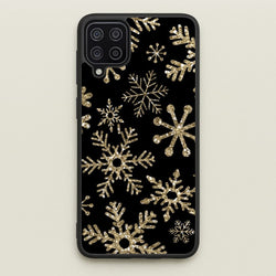 Gold Snowflake Pattern  -  Phone Case for Galaxy A12