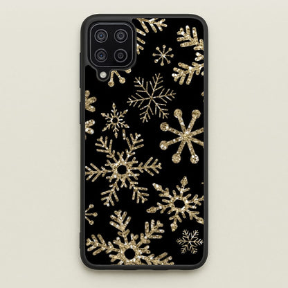 Gold Snowflake Pattern  -  Phone Case for Galaxy A12