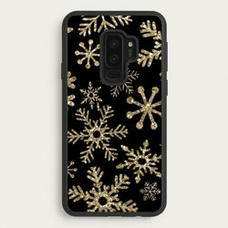 Gold Snowflake Pattern  -  Phone Case for Galaxy S9 Plus