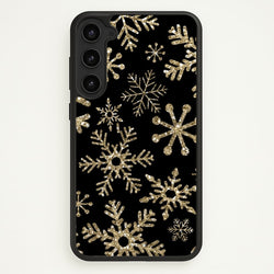 Gold Snowflake Pattern  -  Phone Case for Galaxy S23