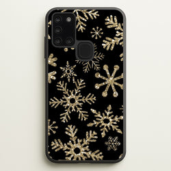 Gold Snowflake Pattern  -  Phone Case for Galaxy A21s