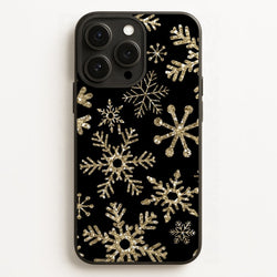 Gold Snowflake Pattern  -  Phone Case for iPhone 12 Pro Max